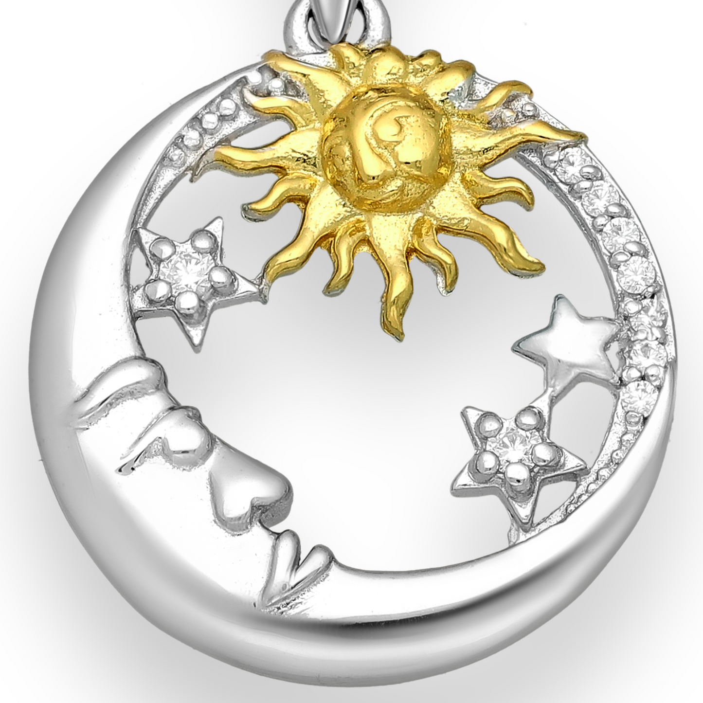 Dazzling Gold-Plated Sunbeam Pendant