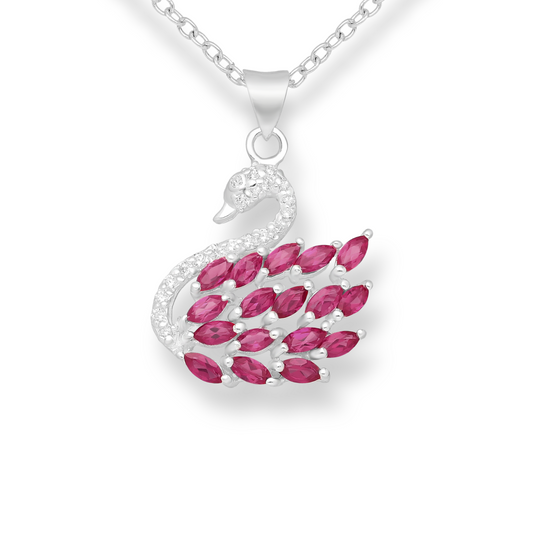 Swan Lake Elegance Sparkle Pendant