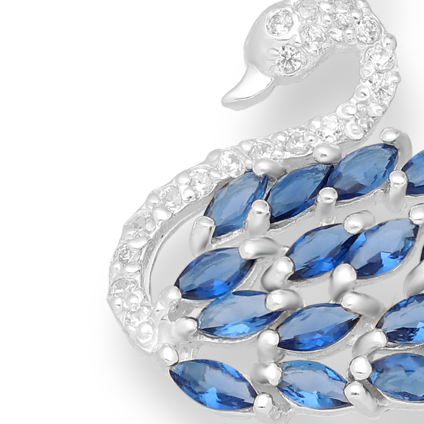 Sterling Silver Graceful Swan Charm