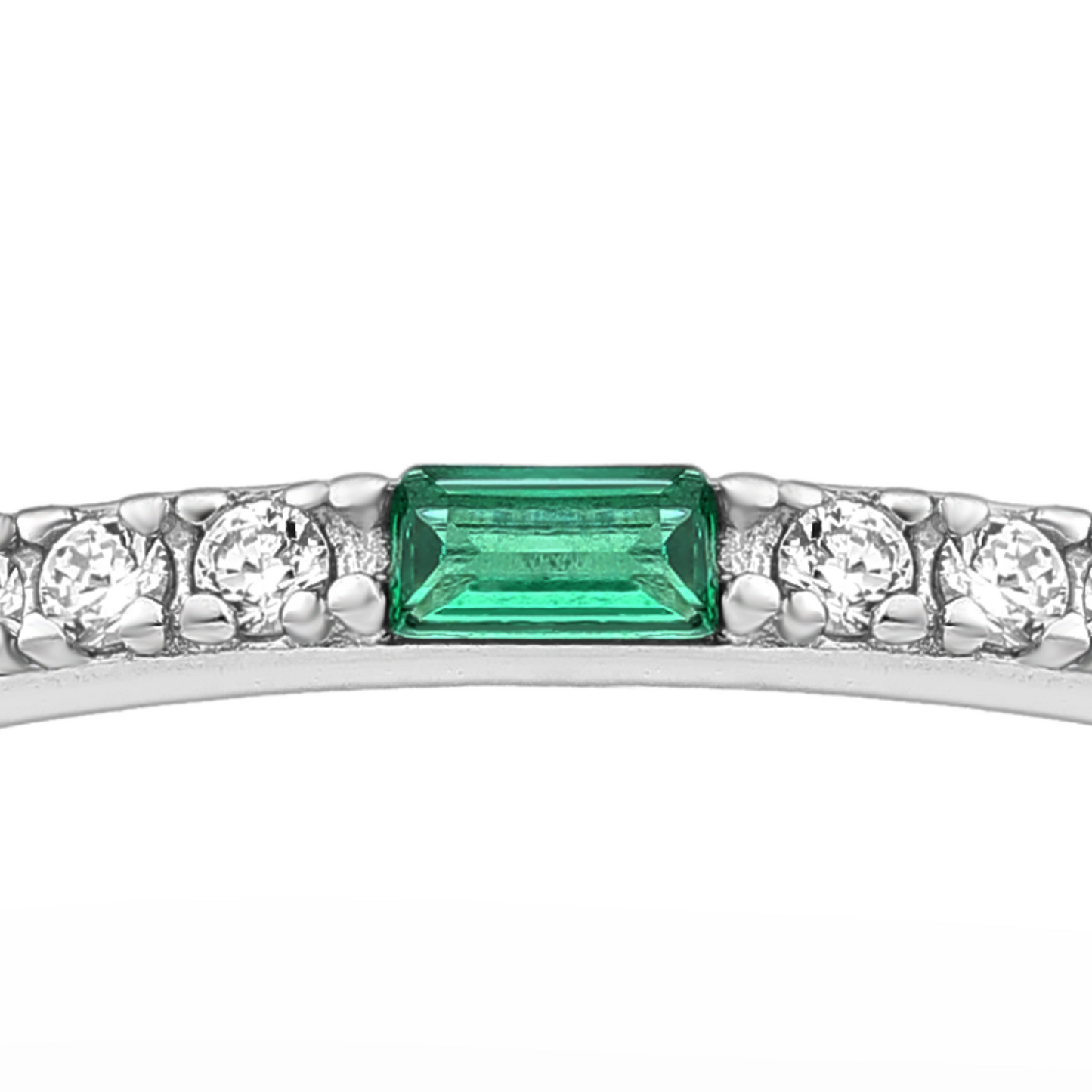 Elegant Forest Green Radiance Ring