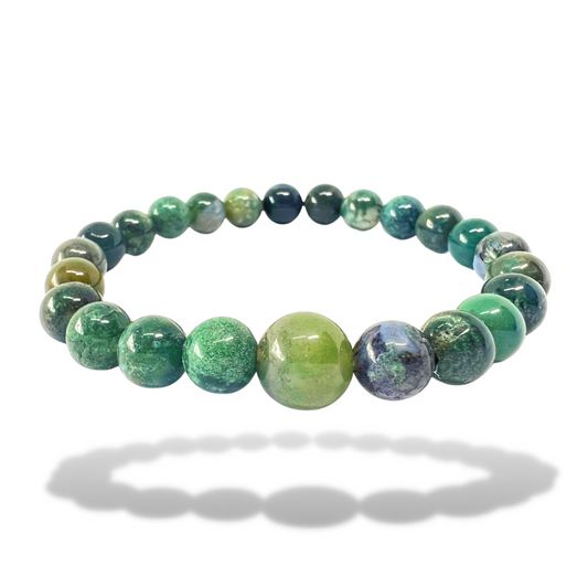 Moss Agate Wealth Bracelet