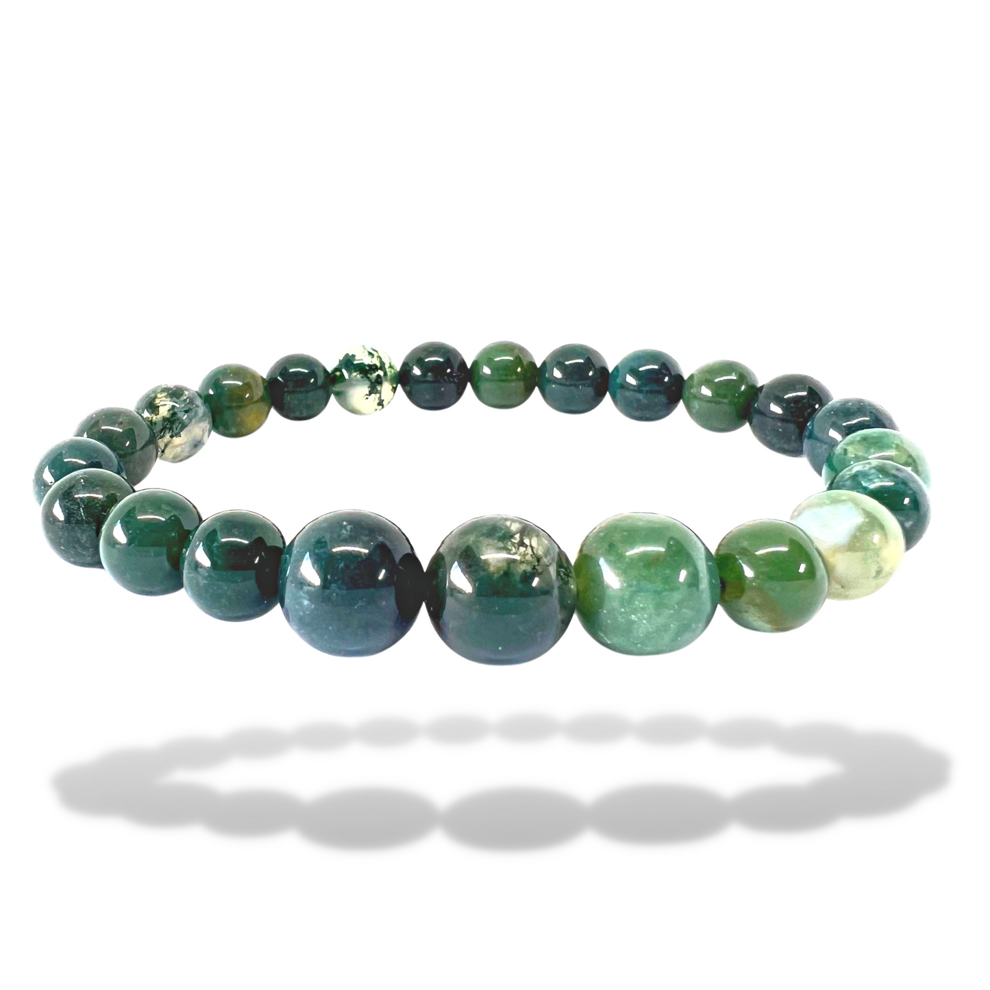 Moss Agate Wealth Bracelet