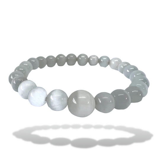 Selenite Crown Bracelet