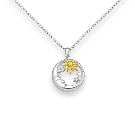 Dazzling Gold-Plated Sunbeam Pendant