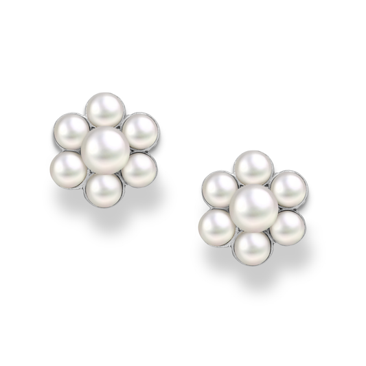 Pearl Blossom Earrings