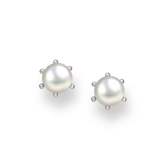 Classic Pearl Stud Earrings