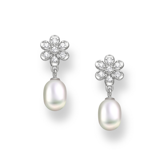 Dazzling Pearl Bouquet Studs