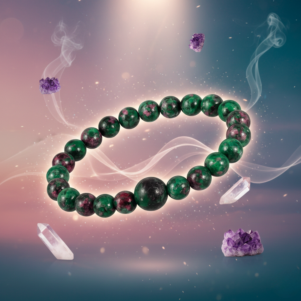 Natural Ruby Zoisite Beaded Bracelet