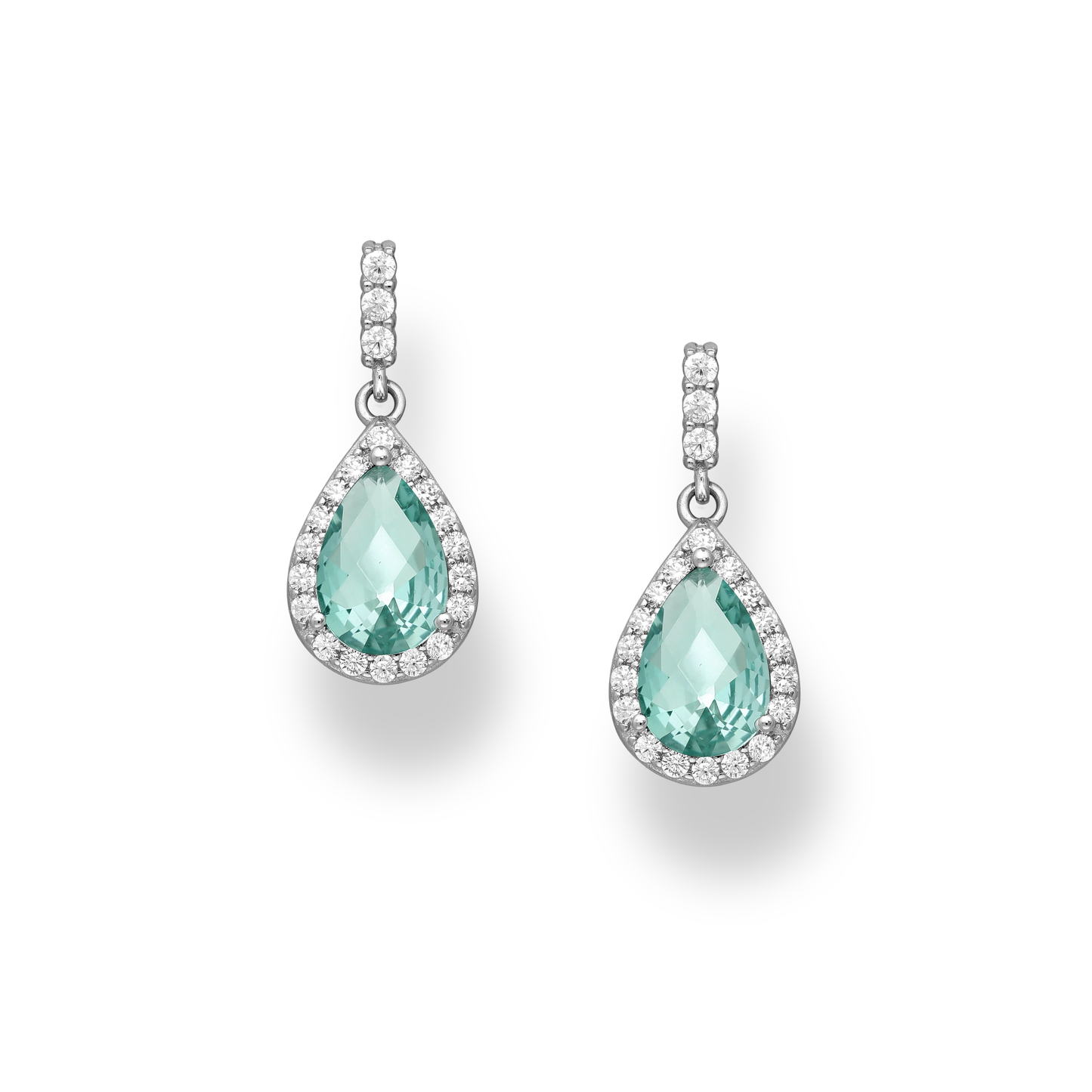 Aqua Teardrop Delight Earrings