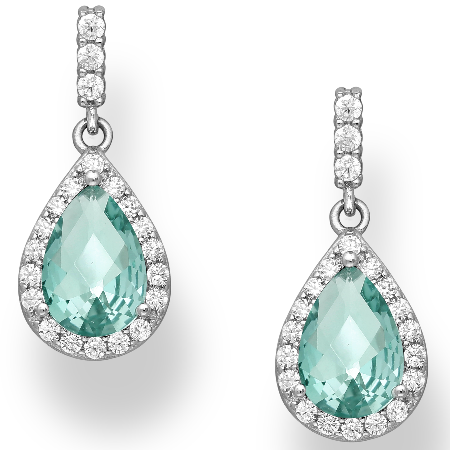 Aqua Teardrop Delight Earrings