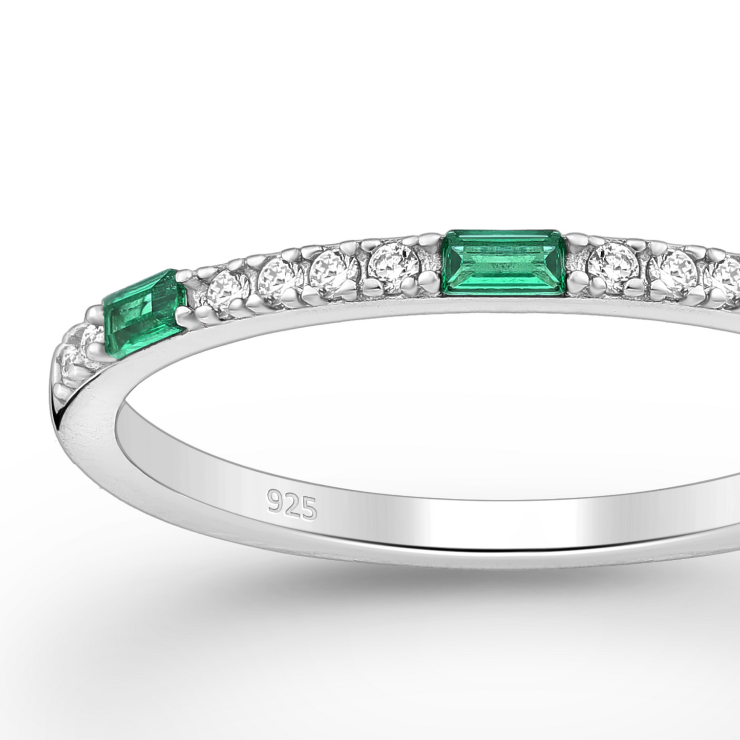 Elegant Forest Green Radiance Ring