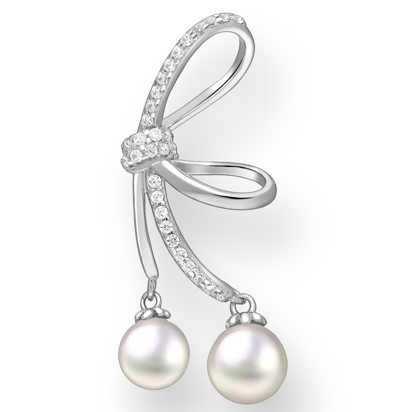 Pearl Bow Elegance Earrings