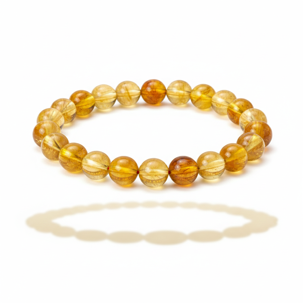 Soulful Citrine Beaded Bracelet
