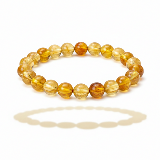 Soulful Citrine Beaded Bracelet