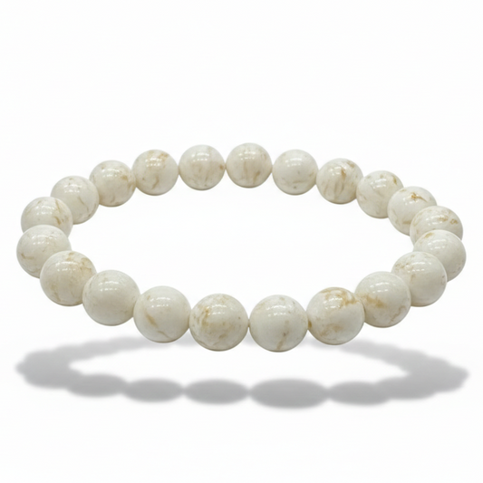 Pure Elegance—Mother of Pearl Beaded Bracelet