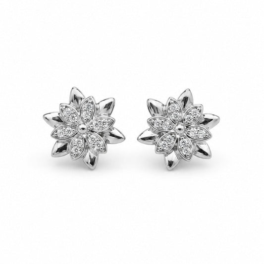 Supernova Starburst Swarovski Crystal Stud Earrings