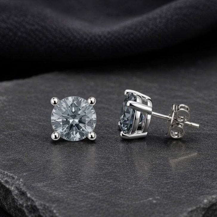 Classic Solitaire Swarovski Crystal Stud Earrings
