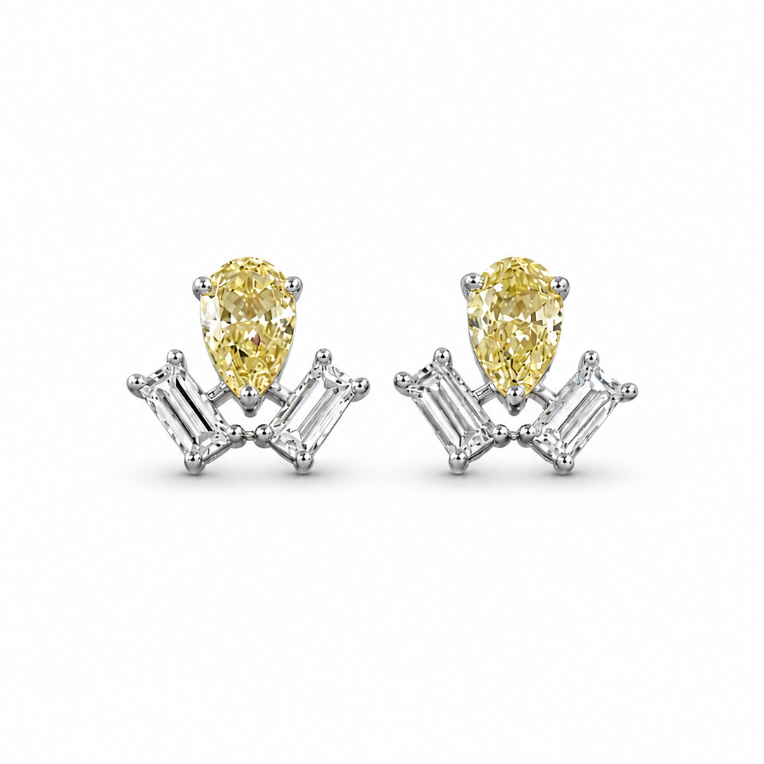 Canary Crown Studs