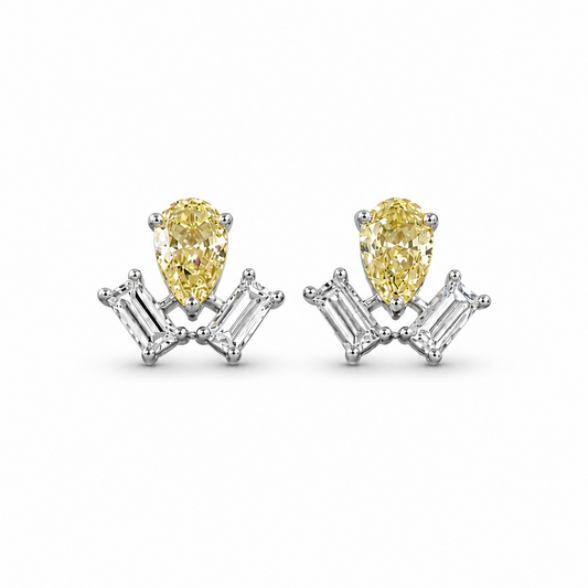 Canary Crown Studs