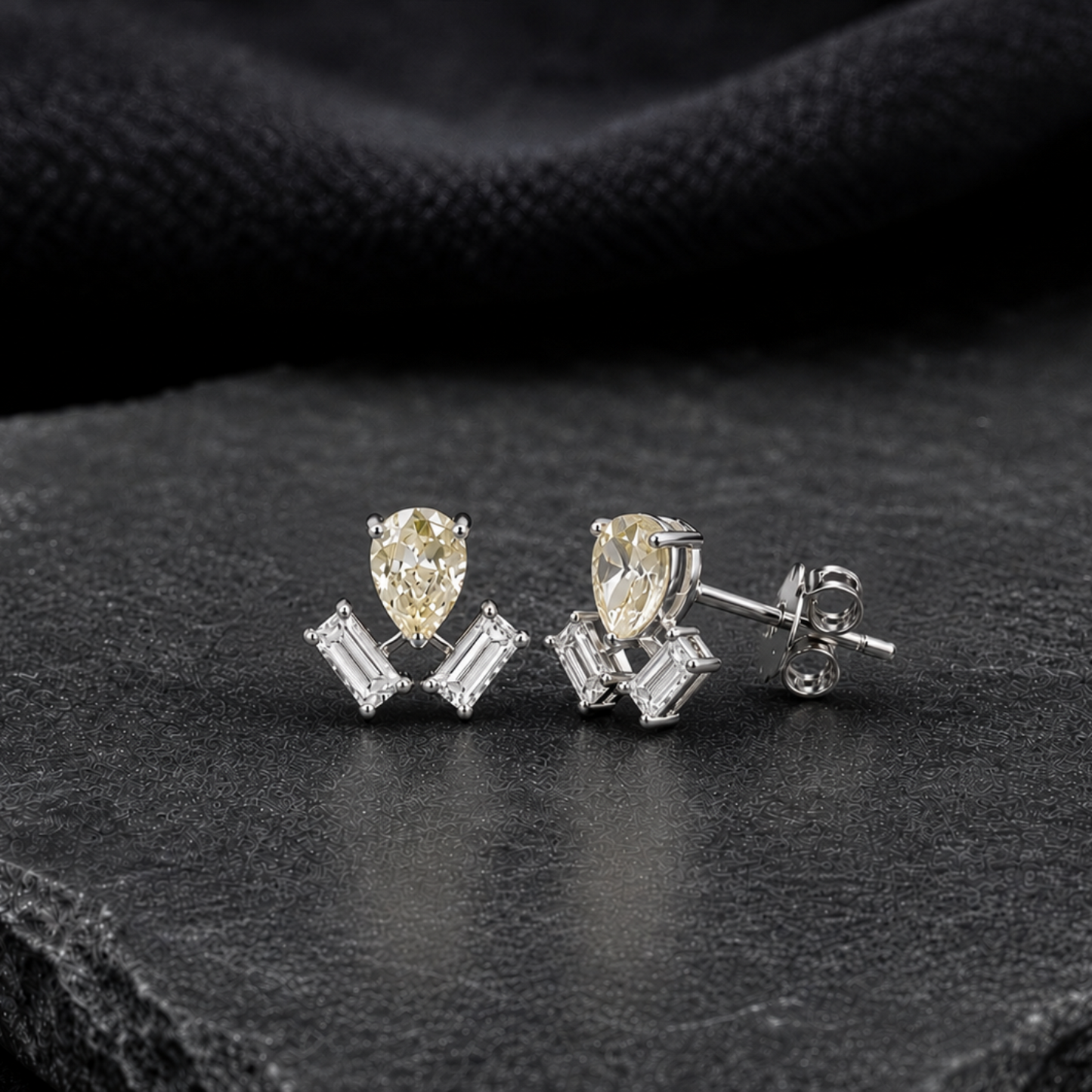 Canary Crown Studs
