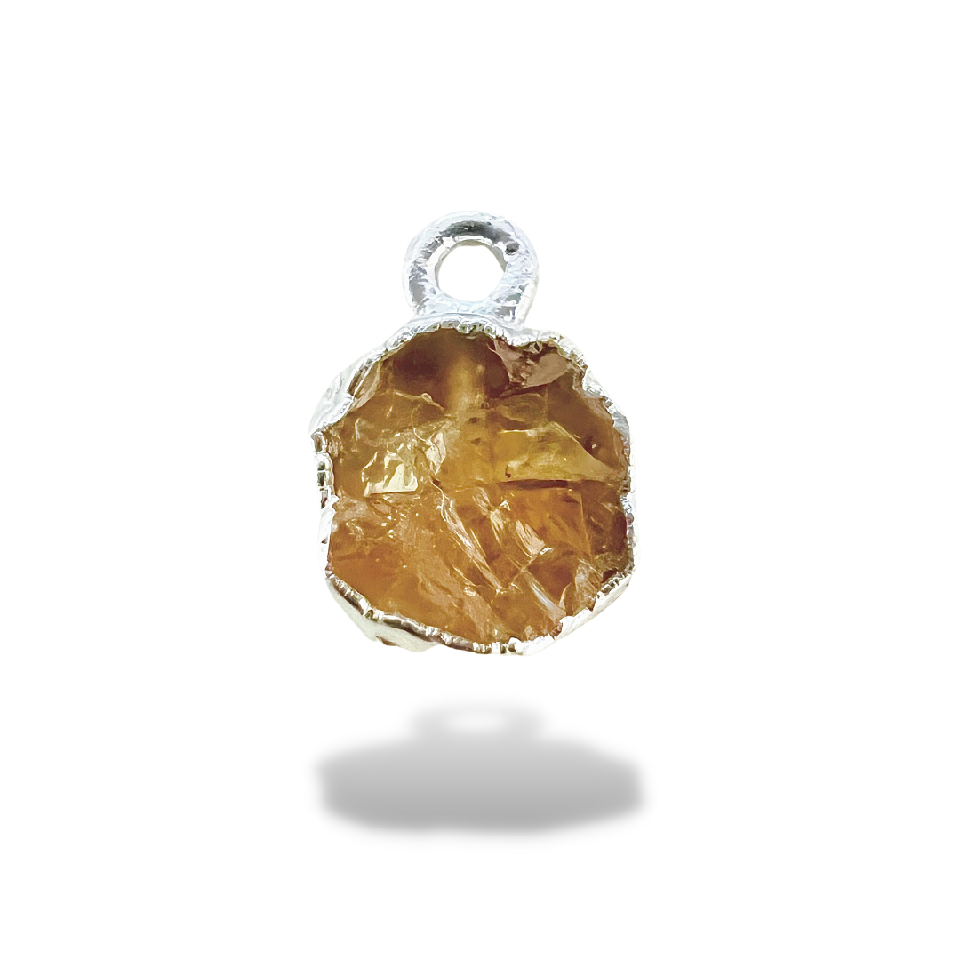 Mohan Silver Raw Citrine Handmade Pendant in Sterling Silver – mohanjewellers.com.au